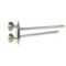 Swivel Double Towel Bar, 15 Inch, Classic-Style, Brass